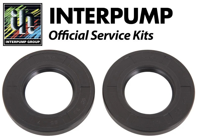 Interpump KIT3 oil seals 30x55x7mm official service kit, black rubber washers, Rutland Pumps