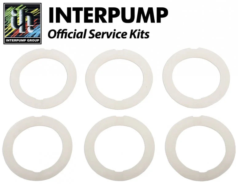 Interpump KIT11 22mm head rings, set of six white service kit washers for pressure washers