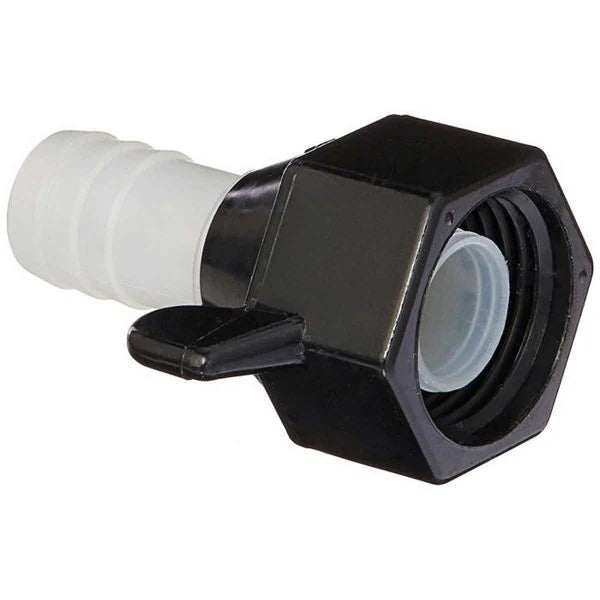 Shurflo Straight Connector 1/2" F x 3/8" Hose Barb