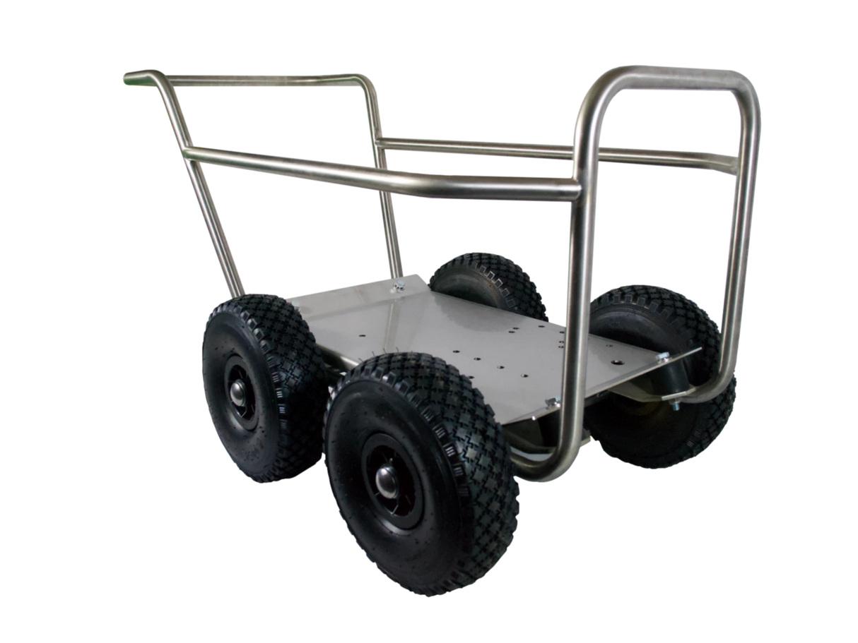 Watertek 4 Wheel Barrow Stainless Steel