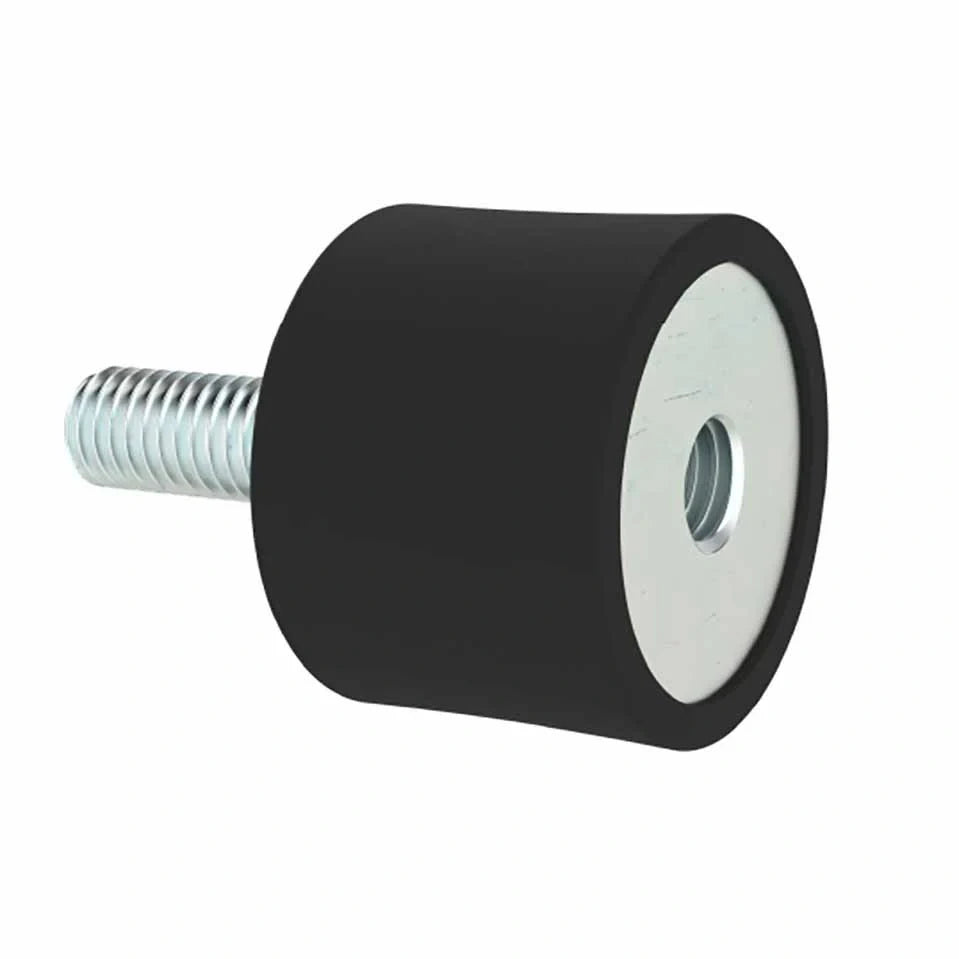 Rubber Foot M10 M x M10 F 50mm OD x 40mm H