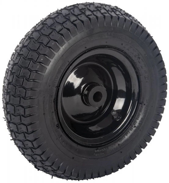 Pneumatic Wheel 13" OD White Steel Hub 3/4" ID