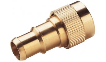 Raccordo rapido femmina Hozelock in ottone per tubo da 15-19 mm