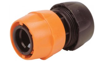 Raccordo rapido Hozelock in polipropilene x connettore tubo da 1/2" 5/8" con valvola di intercettazione