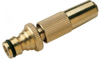 Adattatore maschio Hozelock in ottone x getto a spruzzo regolabile