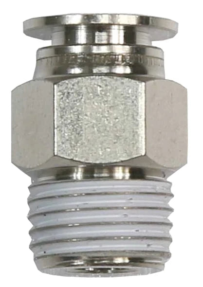 Vale JG Type Stainless Steel 1/4" BSPP x 8mm Push Fit