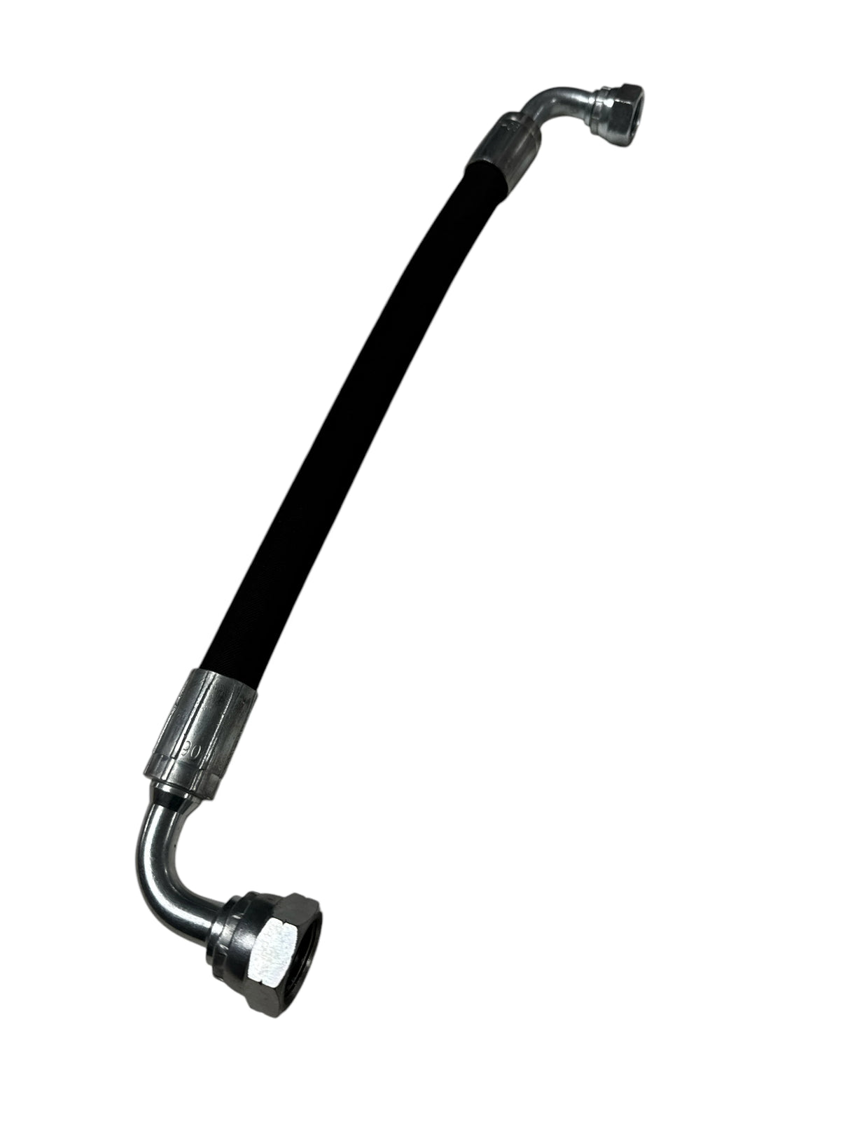 Watertek Twin Wire Compact Hose 530mm BSPF 3/8" BSPF 90 Degree x 3/8" Swivel 90 Degree