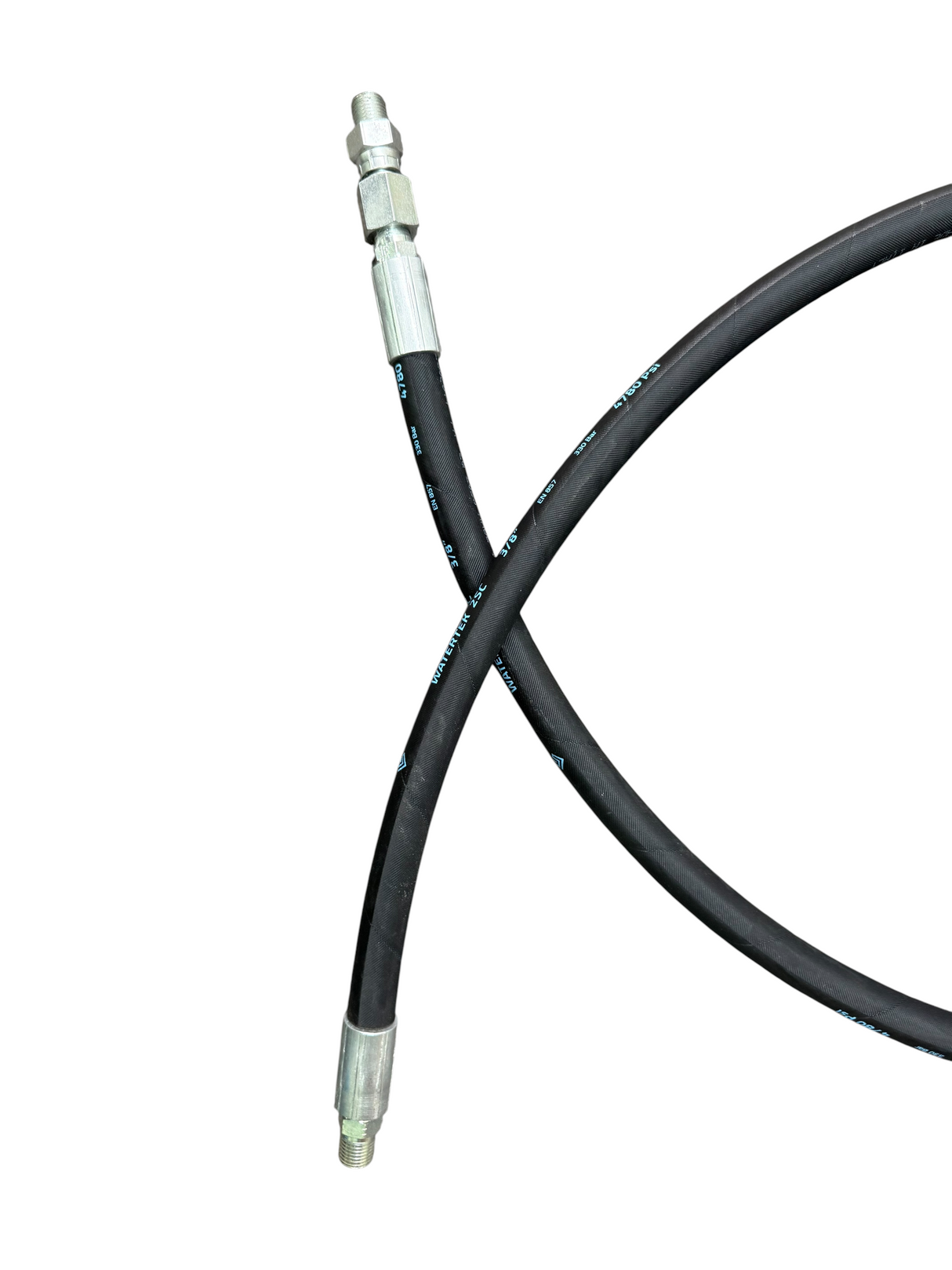 Watertek Twin Wire Compact Hose 1600mm 1/4 NPTM x 1/4 BSPF Swivel - For Whirlaway