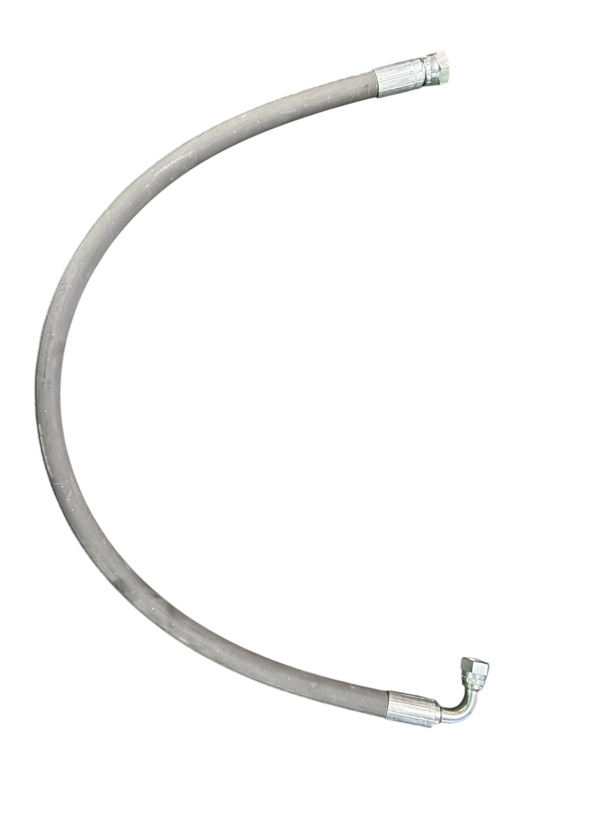 Watertek Twin Wire Grey Hose 890mm BSPF 3/8" 0° x 90°