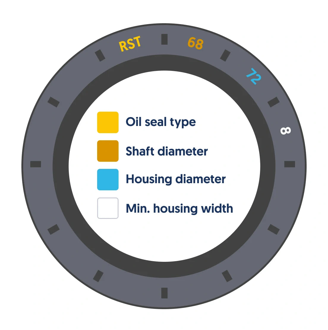 Loncin G700 Crank Shaft Oil Seal 40 x 52 x 7