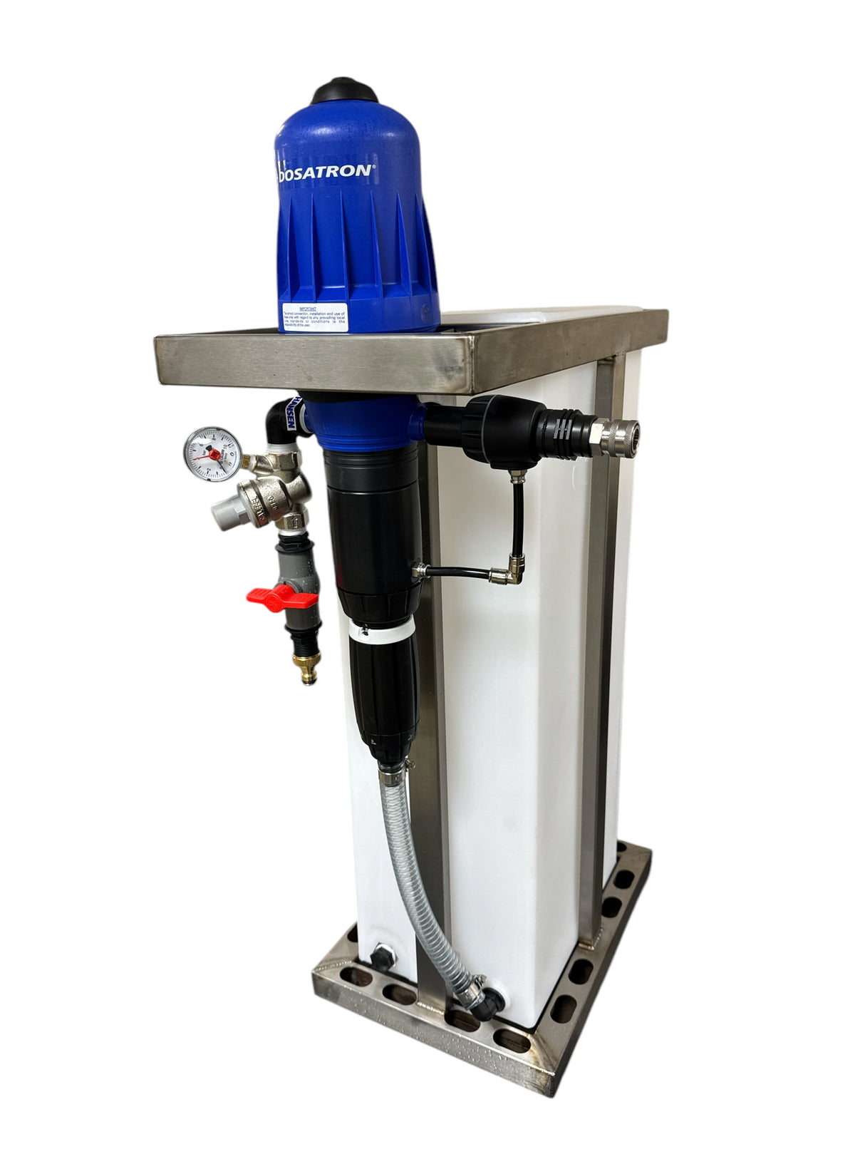 Watertek SoftWash Sodium Hypochlorite D3 Dosing Skid with 60L Tank
