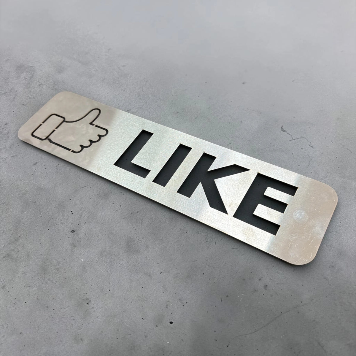 Social Advertising Content Reverse Graffiti Stencil - Facebook Like