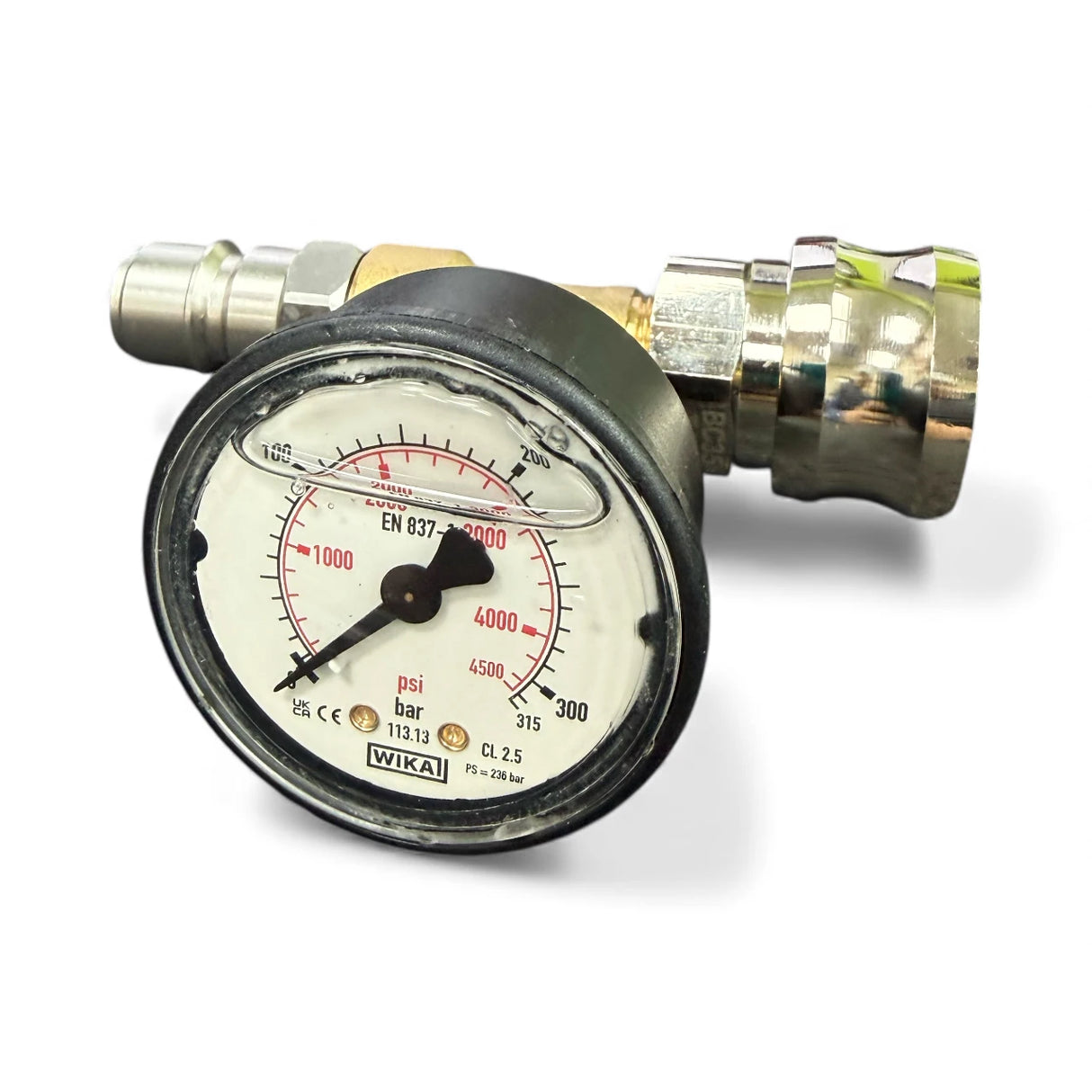High Pressure Washer Inline Gauge 0-315 BAR