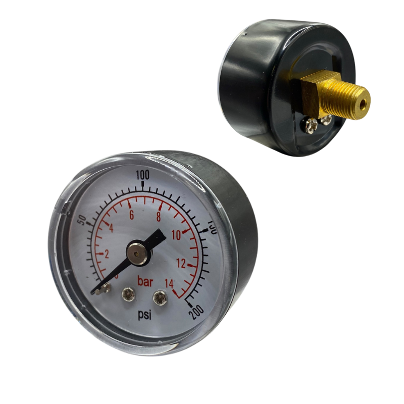 Manometro Wika 1/8" M ingresso posteriore 0-14 BAR