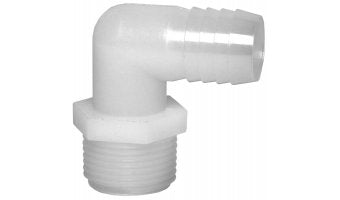 Raccordo a gomito a 90° maschio x portagomma in Nylon LP