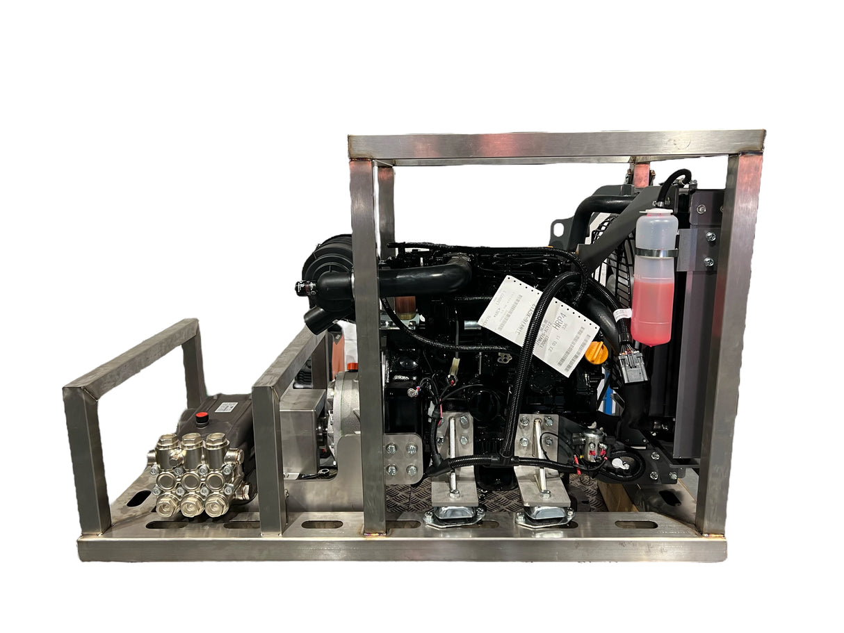 Watertek® Yanmar 3TNV76 Cold Water Skid System Pressure Washer