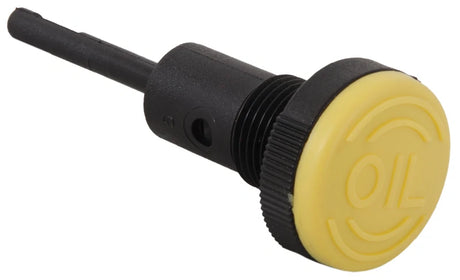 Yellow oil dipstick for pressure washers from Rutland Pumps Limited