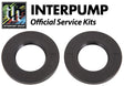 Interpump KIT3 oil seals 30x55x7mm official service kit, black rubber washers, Rutland Pumps
