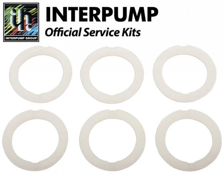 Interpump KIT11 22mm head rings, set of six white service kit washers for pressure washers