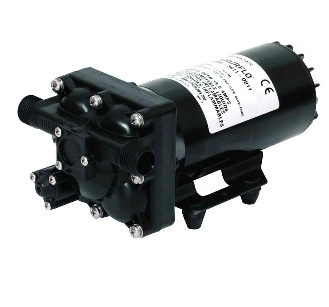 Shurflo 5059-3611-D011 Bypass 12v Pump 90PSI 20LPM 1/2" M Ports