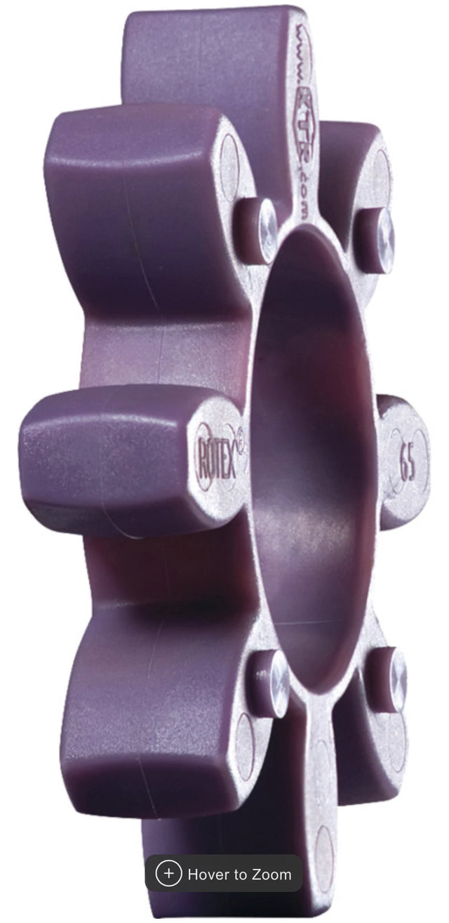 Rotex Drive Rotex 38mm Cush Drive Coupling Purple Spider 98ShA – Rutland Pumps Limited