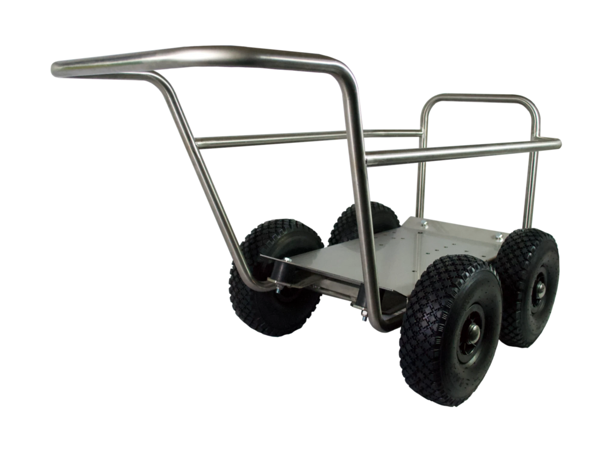 Watertek 4 Wheel Barrow Stainless Steel
