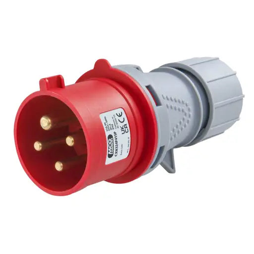 415v 32 Amp 4 Pin Male Plug