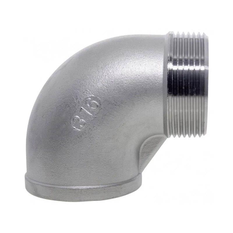 HP Stainless 90-degree Elbow 3/8" BSPM