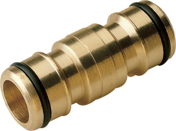 Adattatore a 2 vie in ottone Hozelock maschio a sgancio rapido