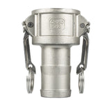 Stainless Steel Camlock Coupling 3/4" x Hose Barb