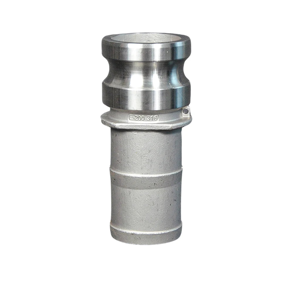 Stainless Steel Camlock Plug 3/4" x Hose Barb