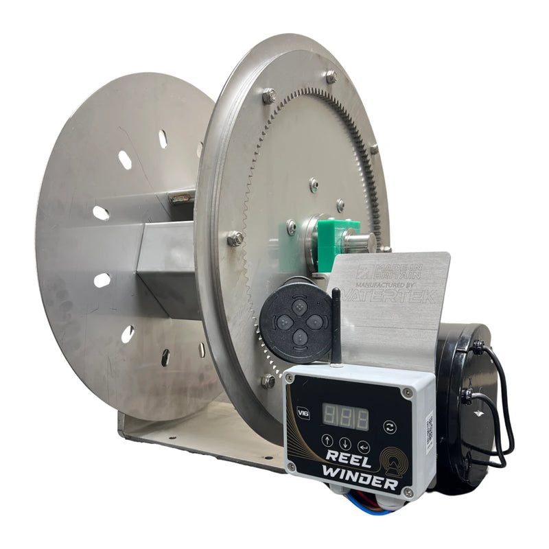 Watertek Rewind 50m HP Hose Reel ⅜ Swivels