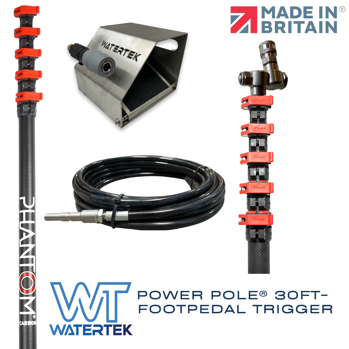 Watertek Complete PowerPole® Foot Pedal Kit