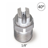 High Pressure 1/8" BSP Stainless Steel Nozzle 40 Degree