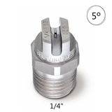 High Pressure 1/4" BSP Stainless Steel Nozzle 5 Degree