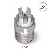 High Pressure 1/4" BSP Stainless Steel Nozzle 15 Degree