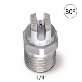 High Pressure 1/4" BSP Stainless Steel Nozzle 80 Degree