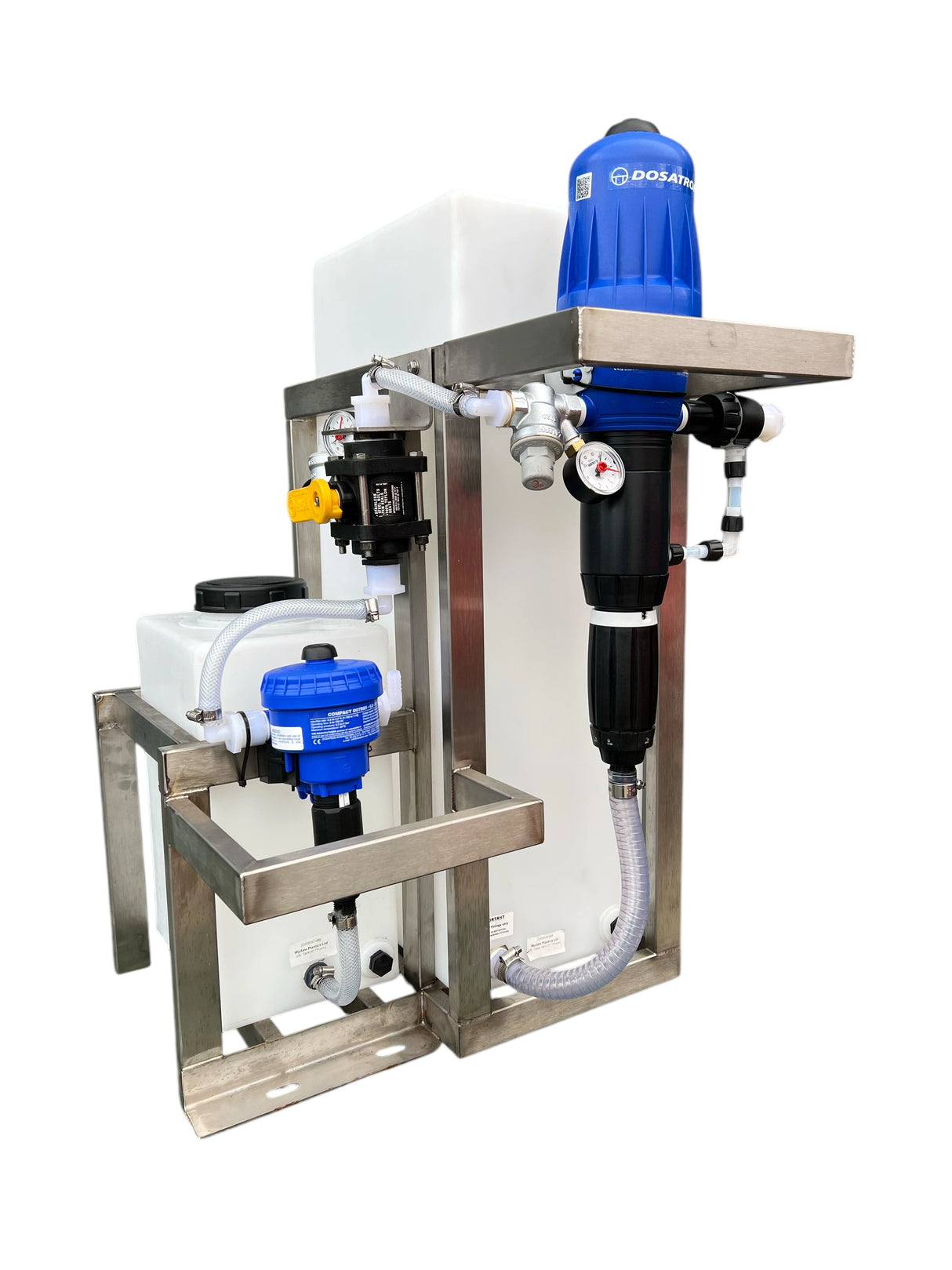 Watertek SoftWash Duo Dosing Skid Bio and SH
