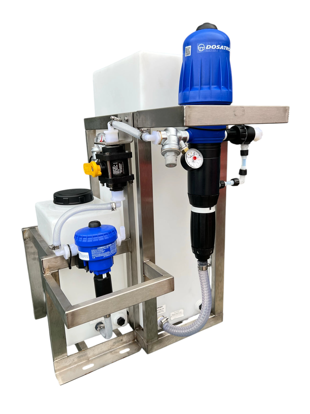 Watertek SoftWash Duo Dosing Skid Bio and SH