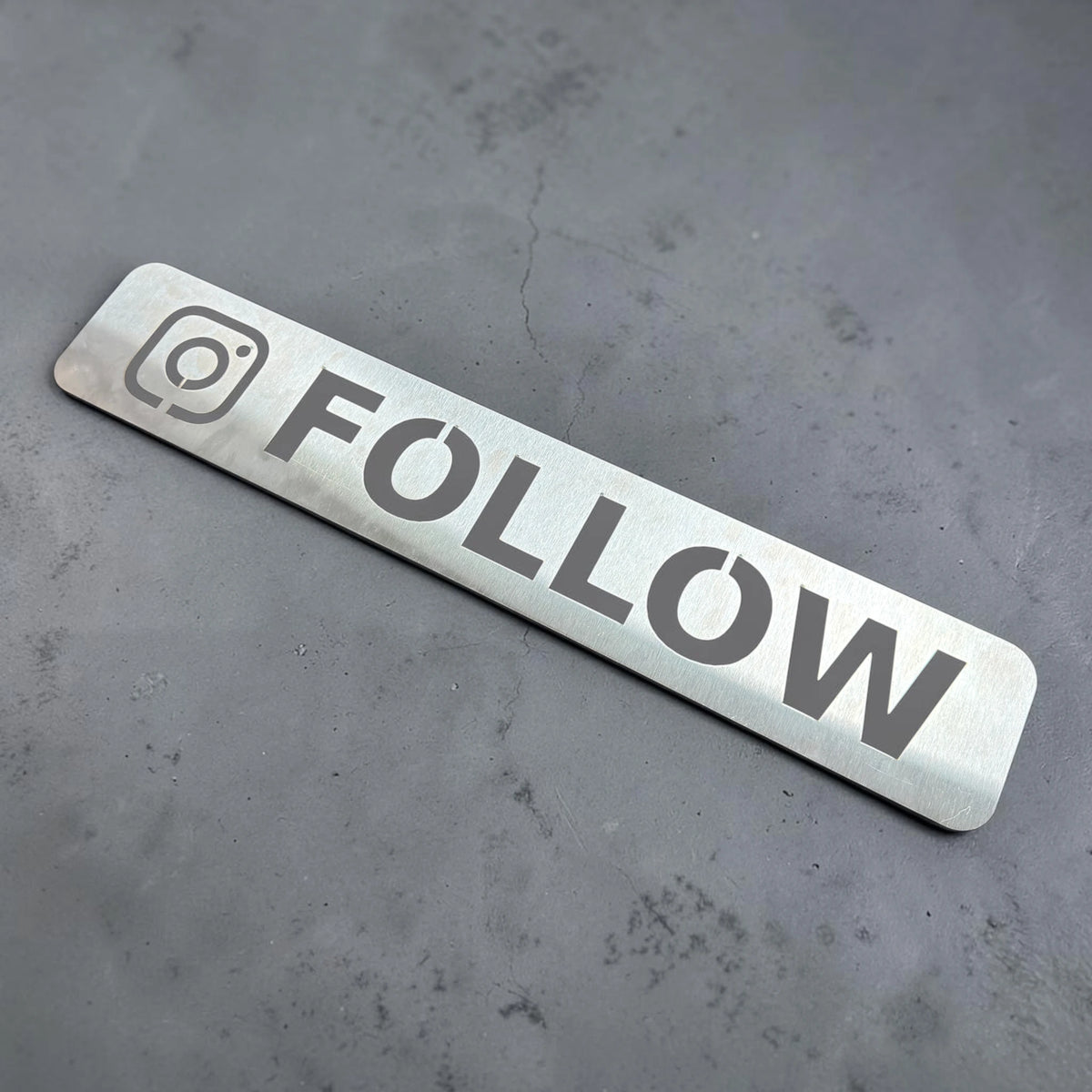 Social Advertising Content Reverse Graffiti Stencil - Instagram Follow