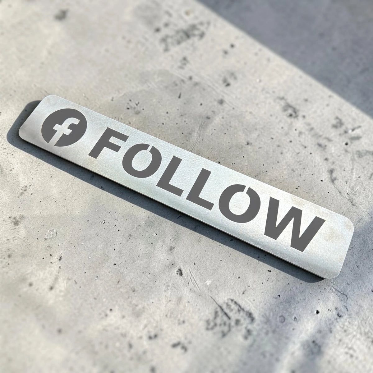 Social Advertising Content Reverse Graffiti Stencil - Facebook-Follow