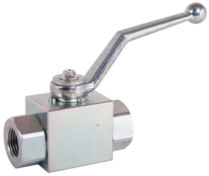 HP Plated Steel Ball Valve 3/8 Inch BSP F x F