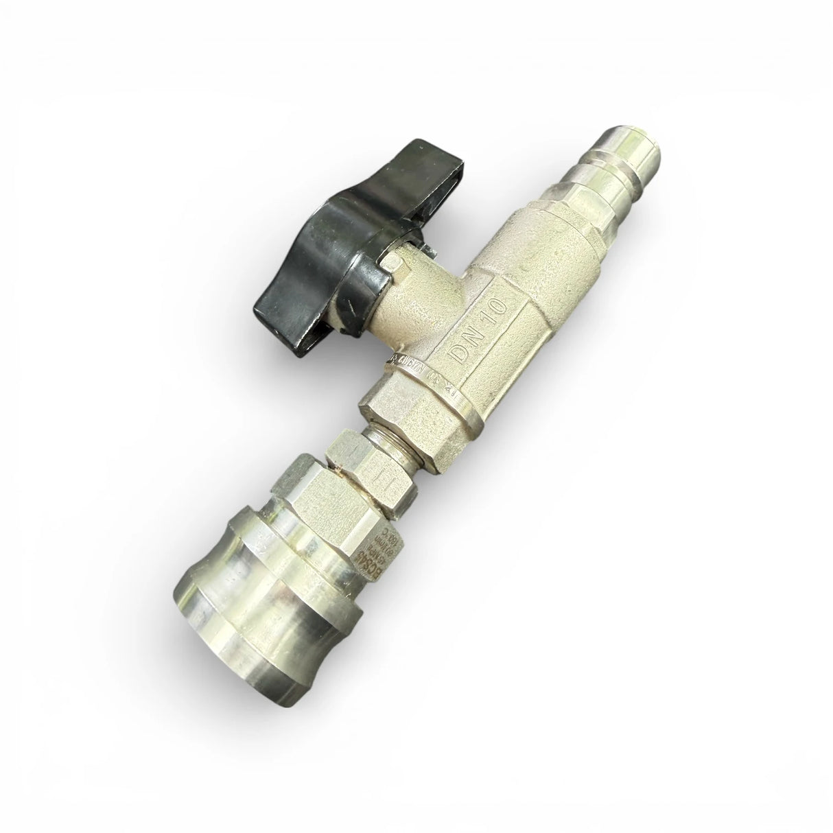 MTM Hose Shut-Off Valve Black Handle M x F Large QR