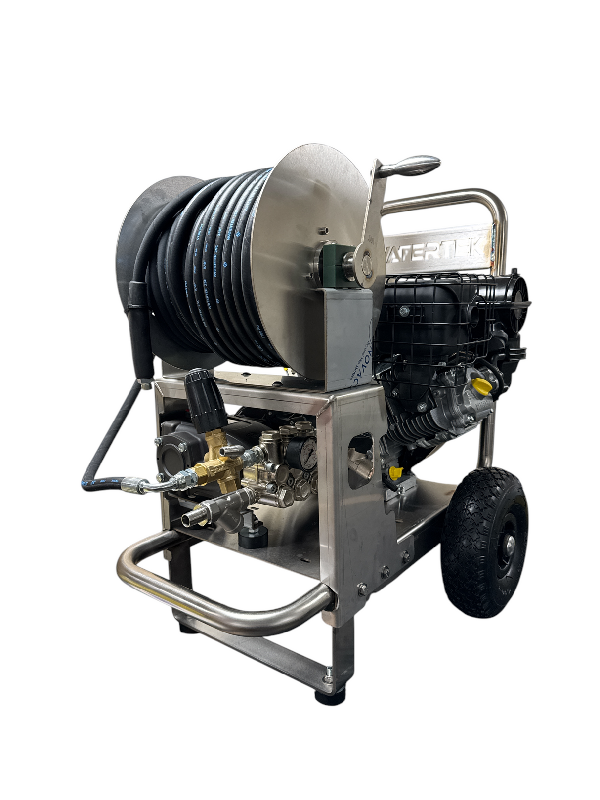 Watertek Vanguard V400 Electric Start Pressure Washer 2 Wheel Upright Trolley