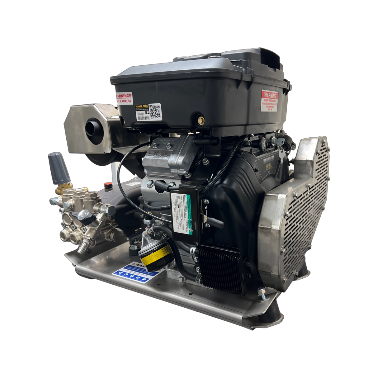 Watertek Vanguard 23HP High Output Pressure Washer Skid Assembly