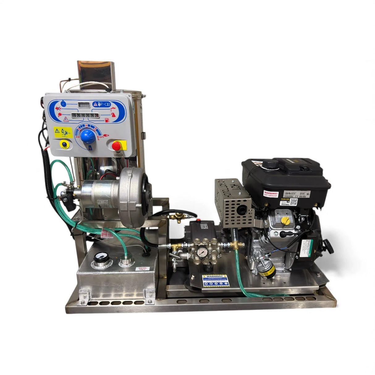 Watertek Hot Van Pack 18HP High Output 22L 250 Bar Skid Assembly