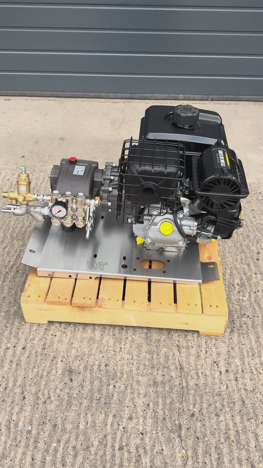 Watertek Vanguard V400 E-Start Skid Mount Pressure Washer