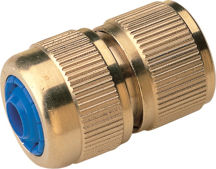 Brass Hozelock Female QR x 12-15mm Hose Connector