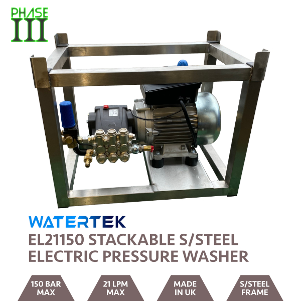 Watertek MPU 21LPM 150 Bar in Stainless Steel Stacking Frame