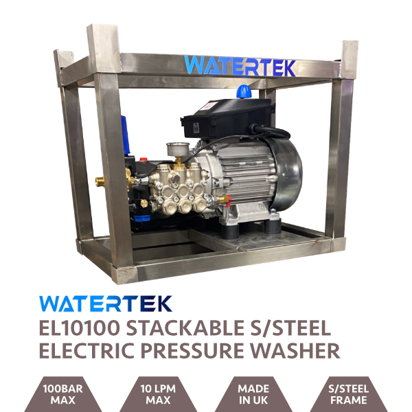 Watertek MPU 10LPM 100 Bar in Stainless Steel Stacking Frame